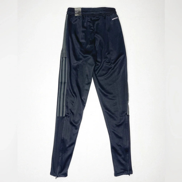 Adidas Aeroready‎ Tiro Track Pants Gray Stripes Drawstring Zip Pockets Size XS - Picture 6 of 16